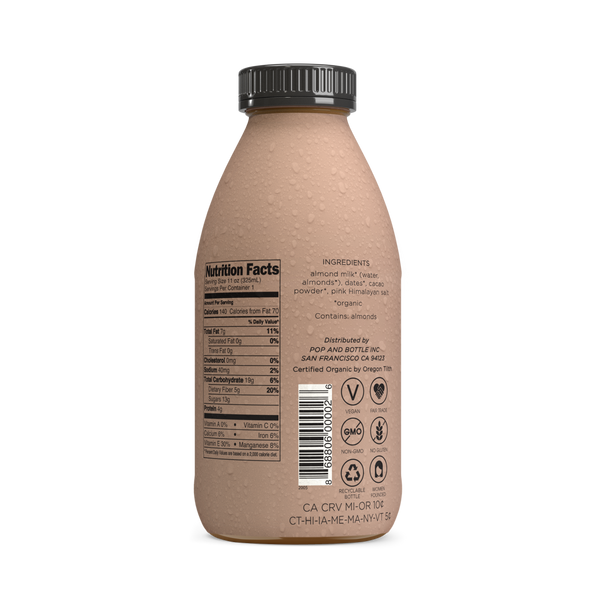 Pop & Bottle | Cacao Almond Milk Decaf Latte